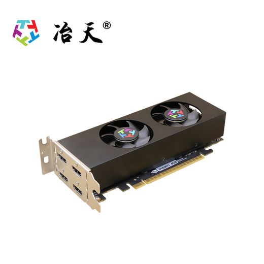 Carte graphique Yetian 4-écran 1050Ti P1050 4G RTX3050 6G 4K 60Hz Écran de verrouillage Edid Forced EDID Stable pour l'écran d'épissage du projecteur 4G P1050TI avec écran de verrouillage Edid