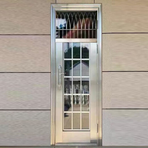 勤凯304单门不锈钢带亮窗气窗通风门带摇头门防盗门厨房门阳台门单门 500*700请联系客服看款 外包外左