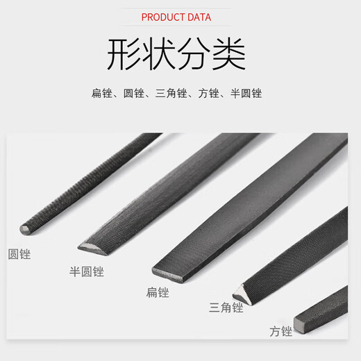 Files Fitter steel file Woodworking rub Metal grinding set Flat file Semi-circle file Triangular file manufacturer wholesale 6-inch round file-1 piece (opp bag) No Specifications