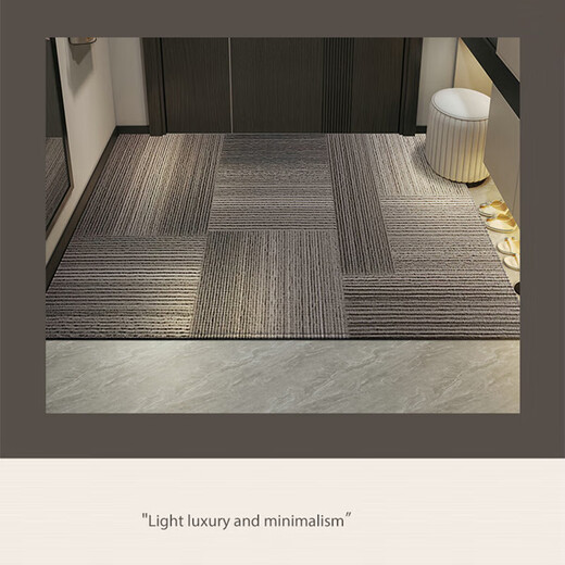 Hazar HAZARD entrance door floor mat [Falman Velvet] feel the foot mat at the entrance door is anti-slip, dirty, and free wash mat for entrance. Jingbo-vertical version 15926 100CM*120CM