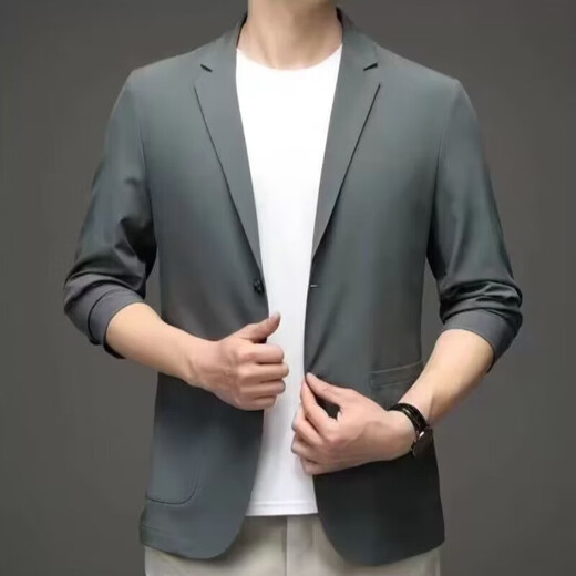 凡客诚品（VANCL）防晒西服男春夏单层薄款夏季士休闲衣小西装轻薄春秋季单 718#白色 2XL