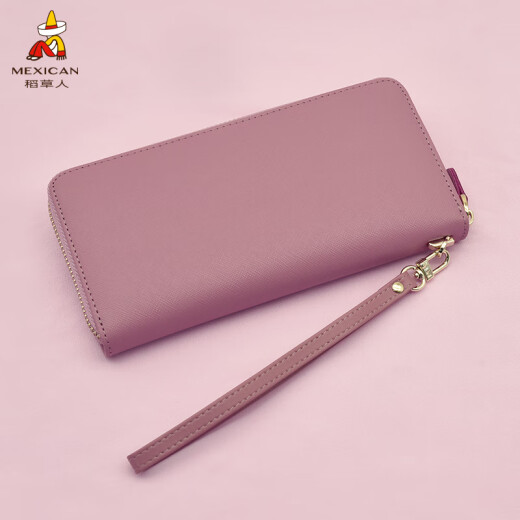 Espantapájaros de embrague para mujeres bolsas para mujeres de billetera larga para la mano de la mano de la mano de la mano 2025 nueva moda gran capacidad cuidadan pequeños bolsos ballet para mujeres rosa