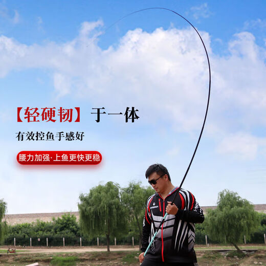 【爆款鱼竿】达瓦鱼竿手竿28调短节超轻超硬溪流竿鱼杆渔具套装 2.4m
