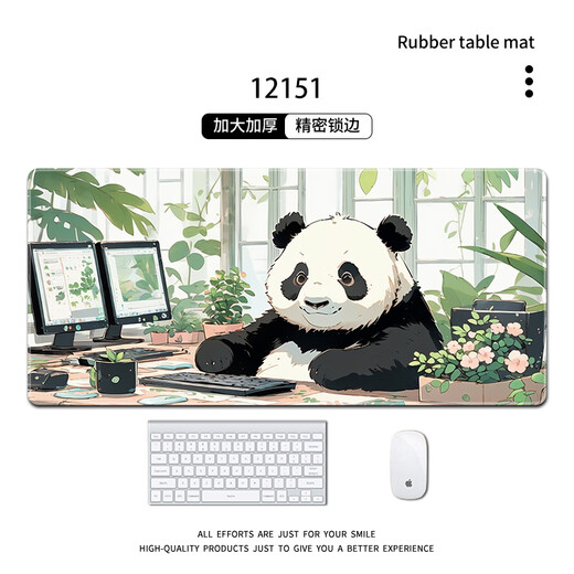 Drei-Farben-Katze und Maus-Pad Super großes Mädchen Büro Katze und Hund niedlicher Cartoon lustiger einfacher Schlafsaal Text Computer Key 12158 Little Bibie 60 cm x 30 cm x 2 mm