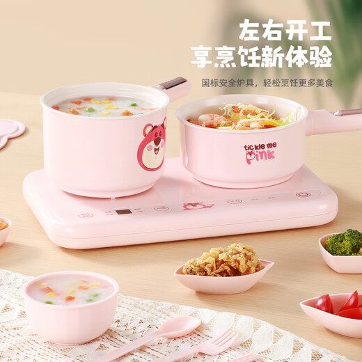 迈卡罗（Macaiiroos）迪士尼草莓熊联名儿童迷你厨房 真煮全套装做饭小厨具过家家男女孩玩具真实煮饭可吃
