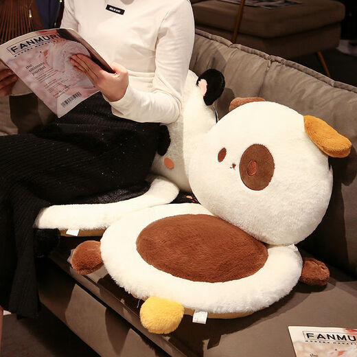 Yingzhu'er comfortable lumbar cushion soft butt cushion sedentary office cushion all-in-one dormitory back cushion car butt cushion rabbit chair cushion body 45X45X9 cm