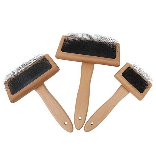 Pet comb, dog hair grooming, wooden needle comb, dog comb, cat hair removal comb, cat comb, pet supplies, steel needle double-sided comb 90335,90336,90337