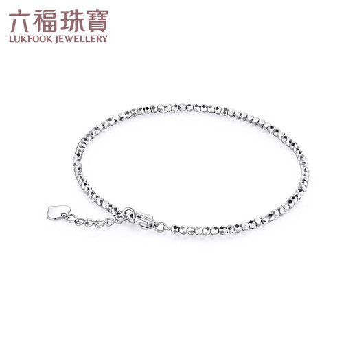 Lukfook Jewelry Platinum Bracelet Platinum 950 Disco Beads Bracelet Price G07TBPB0014 Approximately 3.99 grams