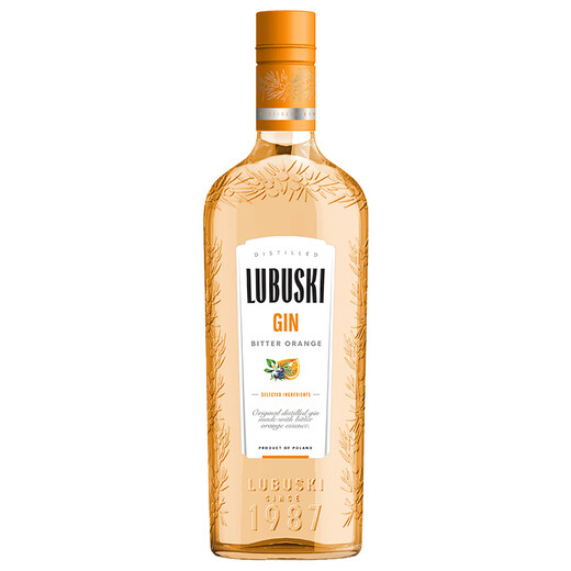 卢布斯基果味金酒蓝莓柑橘粉红草莓LUBUSKI琴酒毡酒女士酒波兰进口洋酒 酸橙味金酒 500mL 1瓶
