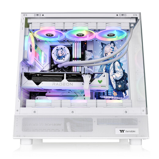 Thermaltake (Tt) Steel Shadow Transparent S Ocean View Chassis Computer Host White (ATX motherboard/supports 360 water cooling/270 panorama/9 fan positions/4090 graphics card)