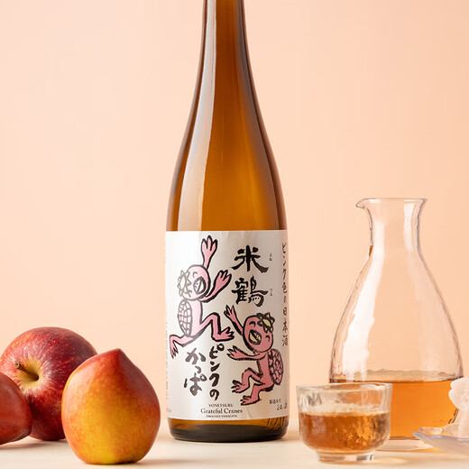 米鹤YONETSURU 粉红河童纯米清酒 甘口 日本原装进口 气泡清酒发酵酒 洋酒烧酒 米鹤 粉红河童 纯米酒1.8L