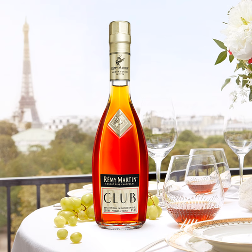 人头马（Remy Martin）CLUB优质香槟区干邑白兰地 进口洋酒 囤货装 350mL 24瓶