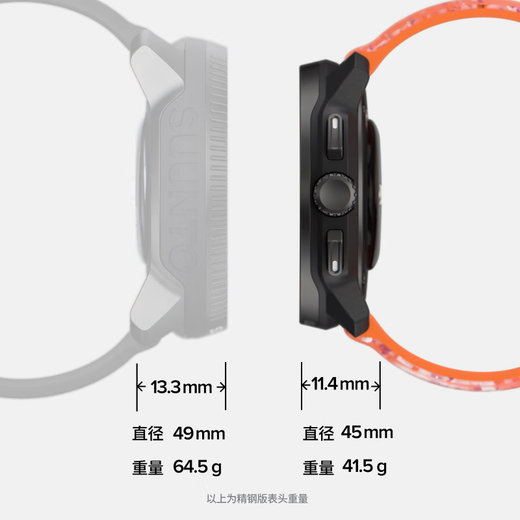 SUUNTO RACE S Heart Rate Blood Oxygen Dual-band Positioning Running Outdoor Sports Smart Watch Night Ink Black