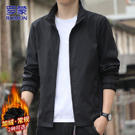 ROMON jacket men's autumn and winter business coat men's commuting casual stand-up collar tops men's clothing