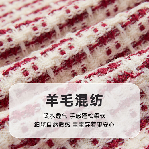 PawinPaw shopping mall same style cartoon bear children's clothing 25 years new winter new girls sweater dress Red red/20 160