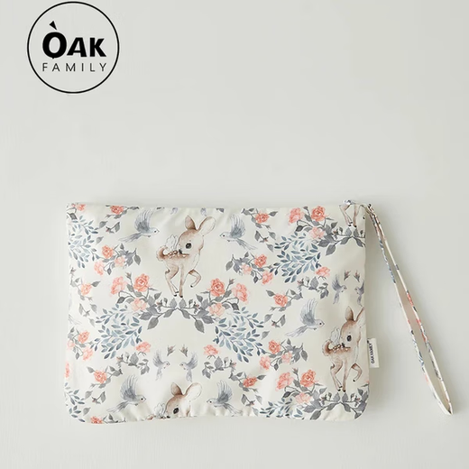 
OAK FAMILY baby waterproof bed hanging storage bag multifunctional diaper diaper portable storage bag cosmetic bag pom pom rabbit