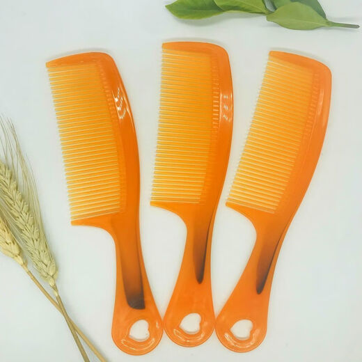 [Offre spéciale à durée limitée] Discount grand peigne de clinker de tendon de bœuf sans perle de dents de peigne de cheveux antistatiques de cheveux raides sans dents - pas de cheveux à cheveux [2 paquets de jaune]