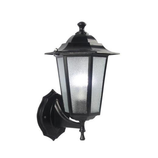 FENGLANQ European wall lamp American staircase outdoor lamp aisle balcony courtyard waterproof outdoor retro wall lamp living room small bronze transparent glass + 9WLED