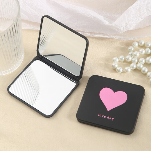 Bantang Jinse wholesale high-value makeup small mirror portable folding mirror mini diy makeup mirror love