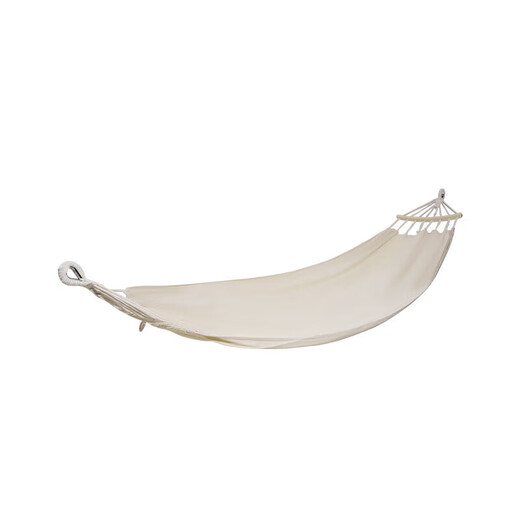 MOBIGARDEN hammock outdoor camping picnic beach leisure swing canvas double hammock NX23681003 ivory white