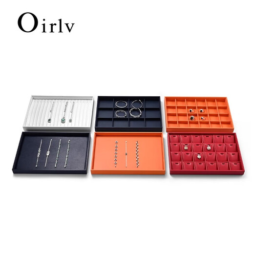 Duobaoni high-end jewelry tray jewelry display disc ring necklace earring bracelet display disc jewelry display disc ring ring spline plate (moonlight white)-P12804