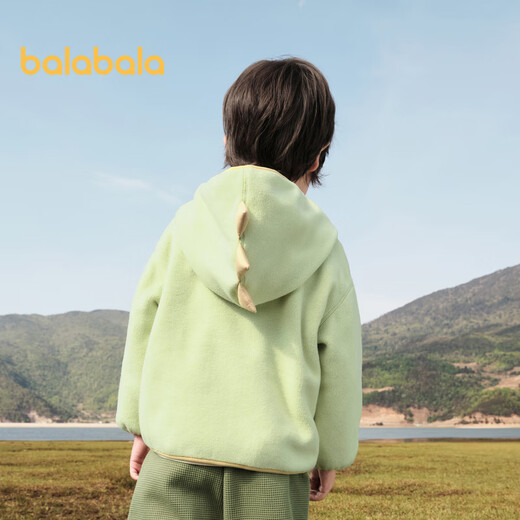 Balabala Children's Clothes Children's Jackets Boys Baby Polar Fleece Girls Autumn Clothes Dinosaur Style Cute and Trendy 208324105212