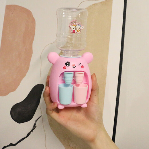 Wu miaoyu mini le distributeur d'eau pour enfants peut boire de l'eau grade de nourriture grande eau petite cuisine toys amusants rose (boîte de couleur chinoise)