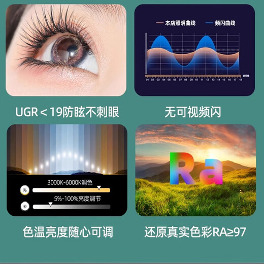 三栖虎2025年新款客厅灯大灯简约现代圆形大厅灯大尺寸花朵led吸顶灯具 1W 全光谱护眼-RA9713