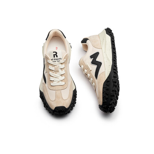 Red Dragonfly Fashion Casual Damenschuhe neue Retro Dicke Sohle -Board -Schuhe Trendy Sneakers Forrest Gump Schuhe Laufschuhe WLB14070 Meter Black 36 36
