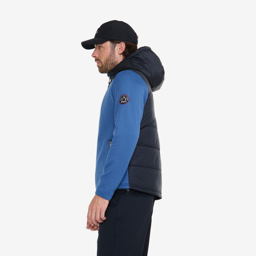 AIGLE [SKI Ski Series] Aiga Fleece Clothes POLARTEC Warm Full Zipper Men Electric Blue BA673 L