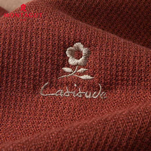 MONTAGUT Sheep Wool & Warm Plush Wool Sweater Men's Round Neck Sweater Men's Autumn and Winter Casual Warm Sweater Men's Brown M 48 170/88A 120Jin Jin is equal to 0.5 kg within