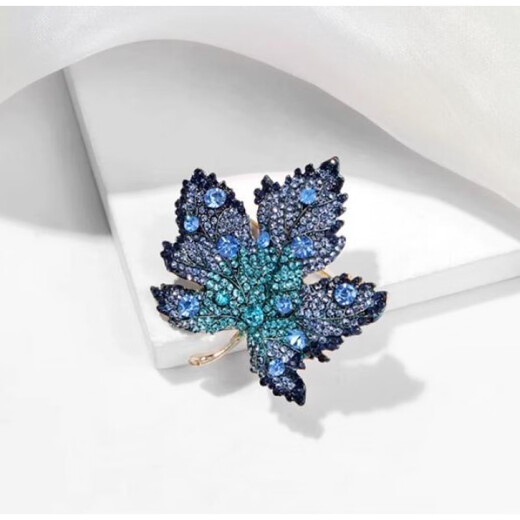 Bhiodha red maple leaf corsage brooch for women exquisite pin-like temperament suit high-end welcome accessories 5 red A22-308