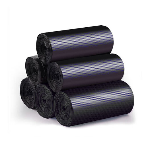 Yijie break-type garbage bag kitchen waste flat mouth mass-sale 200 pieces 45cm*50cm*8 rolls Y-9711 Thickened vest type garbage bag 320 pieces 50cm*60c