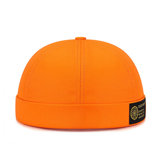 Guapi hat men's hip-hop trendy brimless landlord hat women's four seasons yuppie street retro casual all-match hat in stock black adjustable