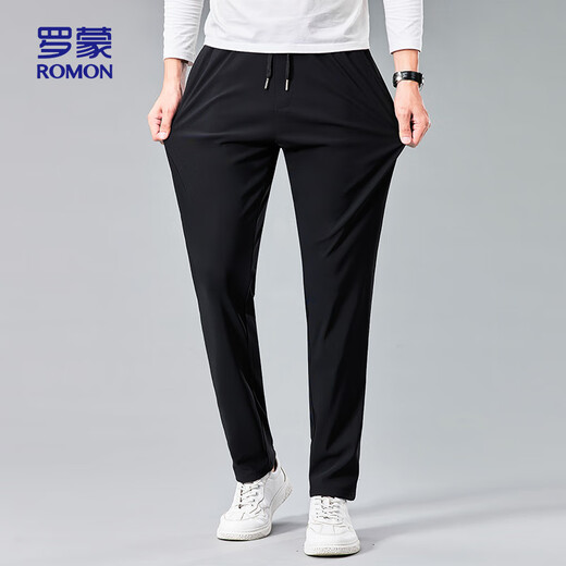 Romon (Romon) Pantalon décontracté élastique à quatre côtés Romon pour hommes et pantalon hétéro 902 des hommes polyvalents 902