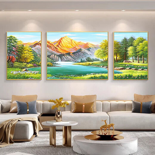 Retour à Jinshan Salon suspendu peinture paysage peinture canapé arrière