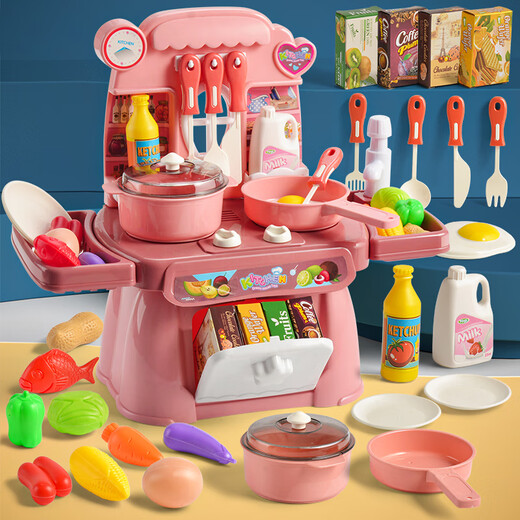 星涯优品儿童玩具女孩过家家厨房蔬菜水果切切乐餐台餐具3-6岁生日礼物