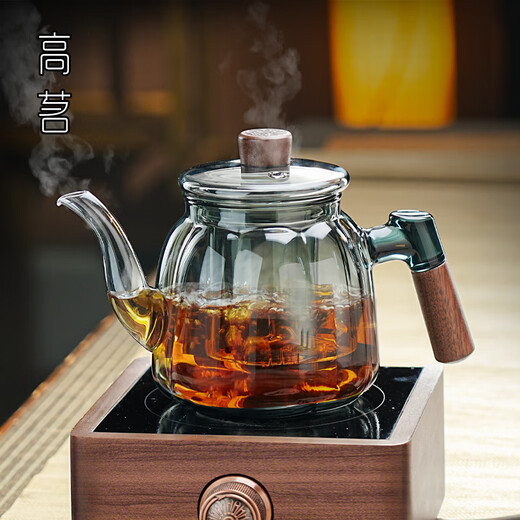 Gaoming 2024 new glass tea and water separation teapot for tea household thickening and high temperature resistance special tea and boiling water teapot