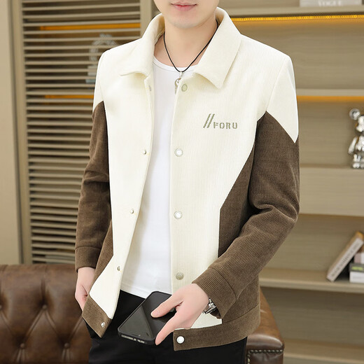 Coole Lawjacke Herren Frühling und Herbst Neue Mode koreanische Lappeljacke Herren Mode Casual Kleid vielseitige Männer Top 9901 Black L