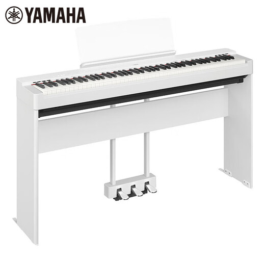 Yamaha (YAMAHA) P225WH heavy hammer 88-key digital electric piano for adults and children, main unit + xylophone stand + three pedals
