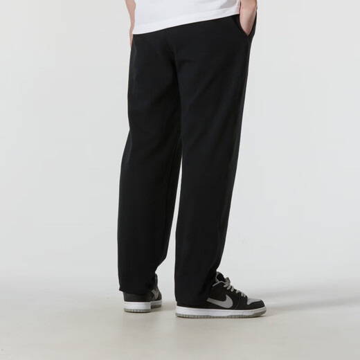 NIKE Loose Straight Pants Pure Cotton Men's Pants Outdoor Breathable Sports Pants Thin Training Casual Pants Black/BV2767-010 Thin M120-130Jin Jin equals 0.5 kg