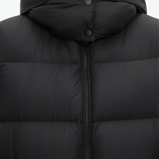 Jiangnan Buyi (JNBY) Bai Yueguang 25 new winter down jacket of the same style in the mall A-type loose side zipper 5X0C10110 001/original black (batch 1) S
