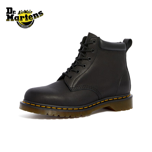 马丁（DR.MARTENS）939男女款春季舒适百搭软皮黑色工装靴中帮马丁靴城市轻户外 黑色 38