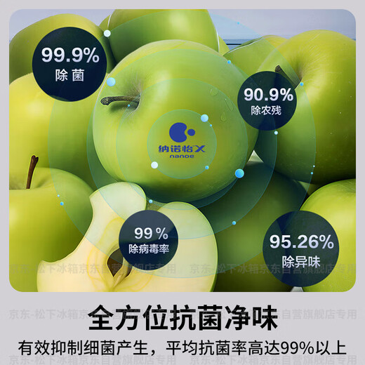 Panasonic Dabai 464L French-style multi-door refrigerator household ultra-thin zero-embedded frequency conversion dual system air-cooled frost-free first-class energy efficiency NR-EW46TGB-W national subsidy