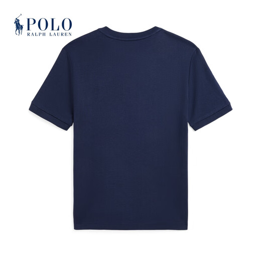 Polo Ralph Lauren Boys Classic Cotton Jersey Short Sleeve Henry Shirt 410-Dark Blue L