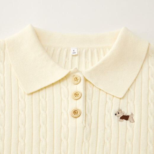 IEF/Aiyifu 2025 winter and spring new style Korean style simple casual commuting temperament daily versatile woolen top apricot one size