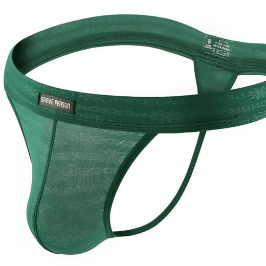 Men's underwear classic bag new thong mesh lace sexy men's thong t-pants buttocks naked feeling T-top red S