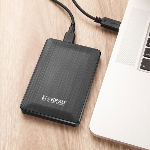 KESU 1TB mobile hard drive large capacity USB3.0 mobile phone laptop external storage mechanical hard drive 2.5 inches K1-Fashionable Black + Hard Drive Bag