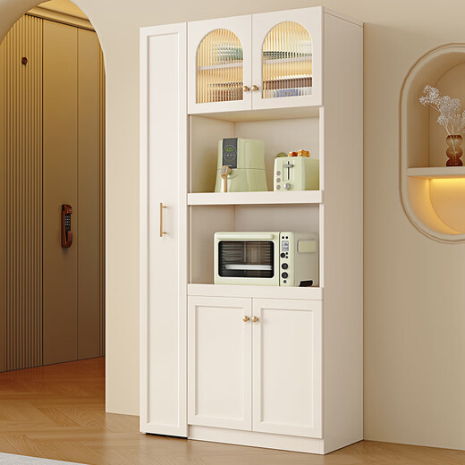 Xibao sideboard and wine cabinet integrated wall-mounted multi-functional solid wood storage cabinet modern minimalist living room tea cabinet kitchen cupboard sideboard 60*40*200-ecological board package installation