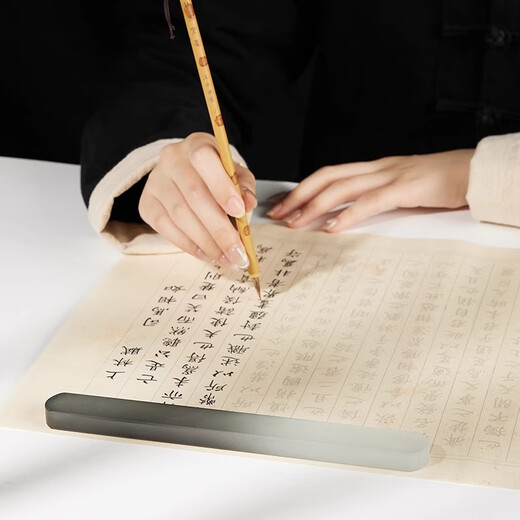 Yushui Lake Crystal Paperweight Ruler Children's Calligraphy Glaze Brush Paperweight Ruler Stone Chinese Painting Paper Press Special Creative Transparent Paper Weight Paper Press Press Strip Paper Weight Ornament Single Pack